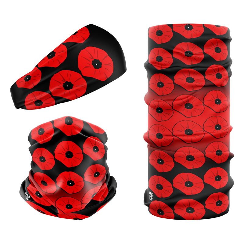 Remembrance Day Poppy Vignette G-742 Snood