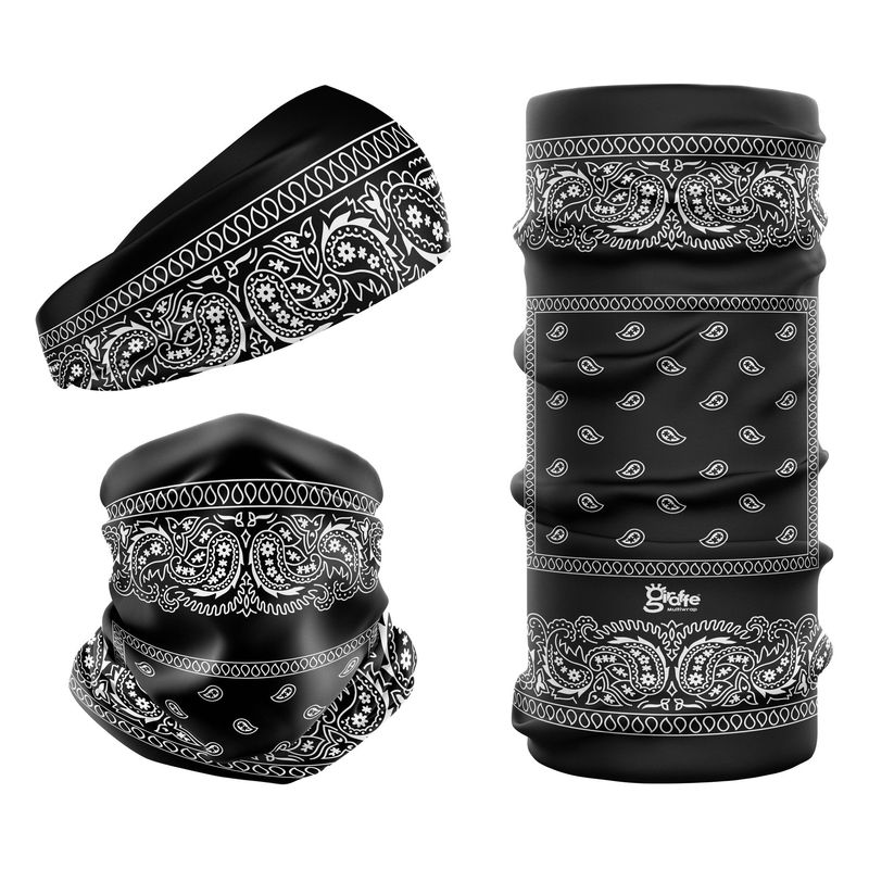 Black Paisley Square G-313 Snood