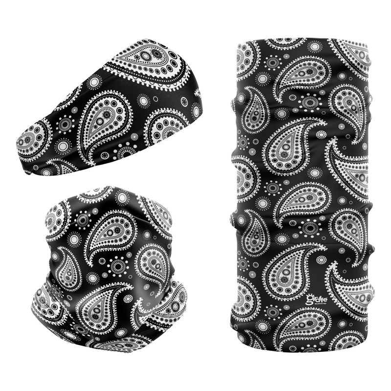 Black Paisley Swirl G-335 Snood
