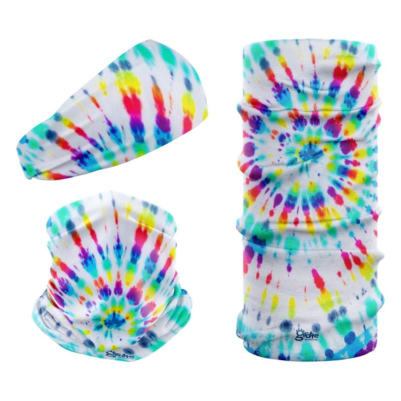 White Colourful Tie Dye G-903 Snood