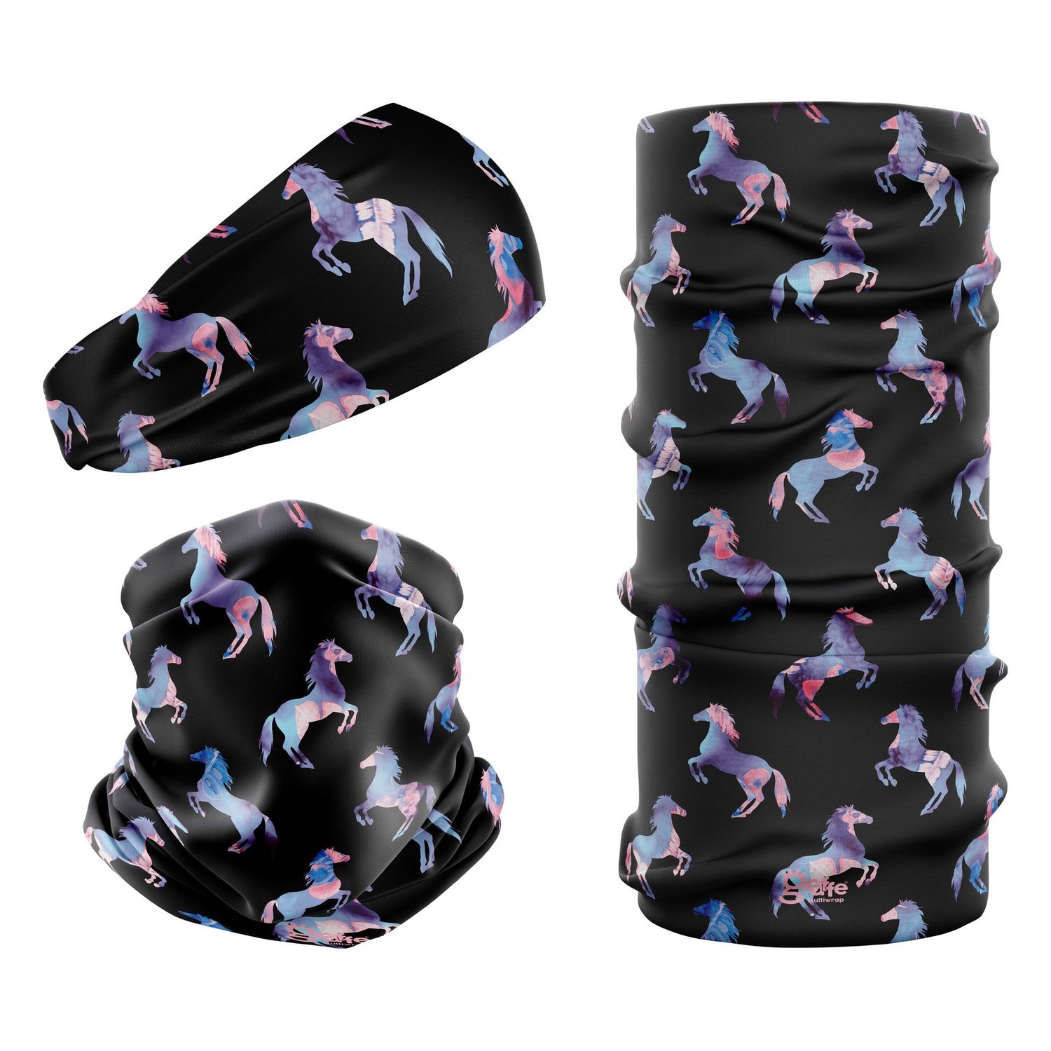 Multicolour Horses G-833 Snood