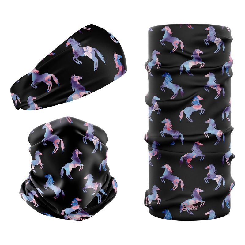 Multicolour Horses G-833 Snood