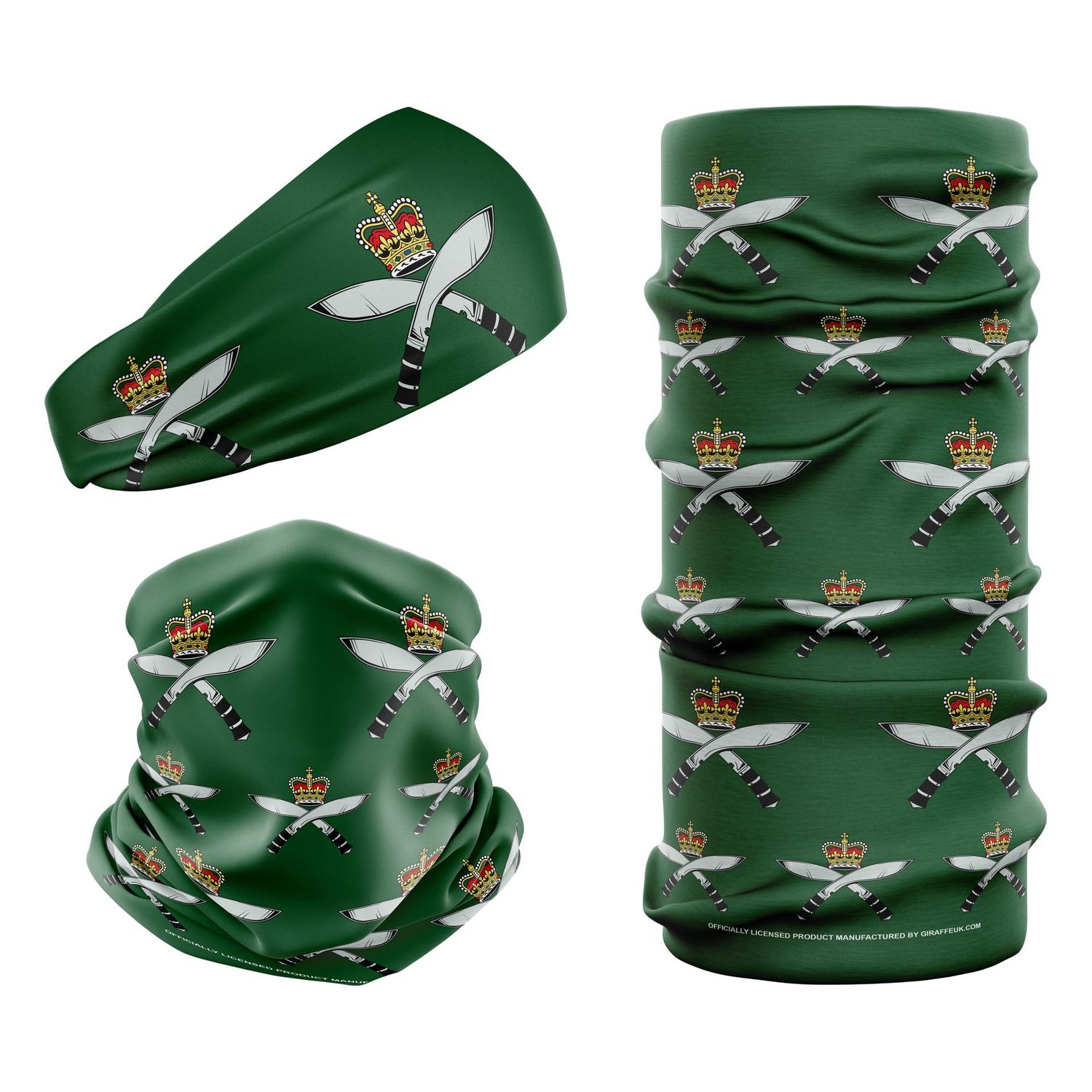 MOD Royal Gurkha Rifles British Army Green Snood