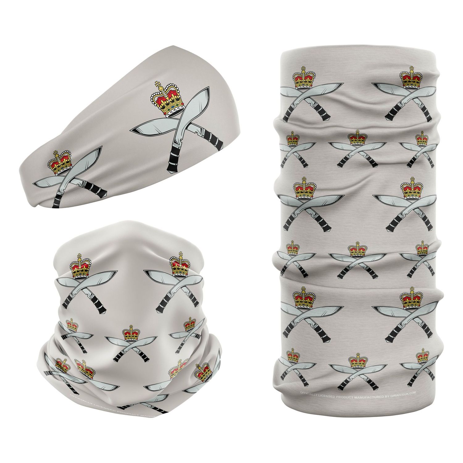 MOD Royal Gurkha Rifles British Army Grey Snood