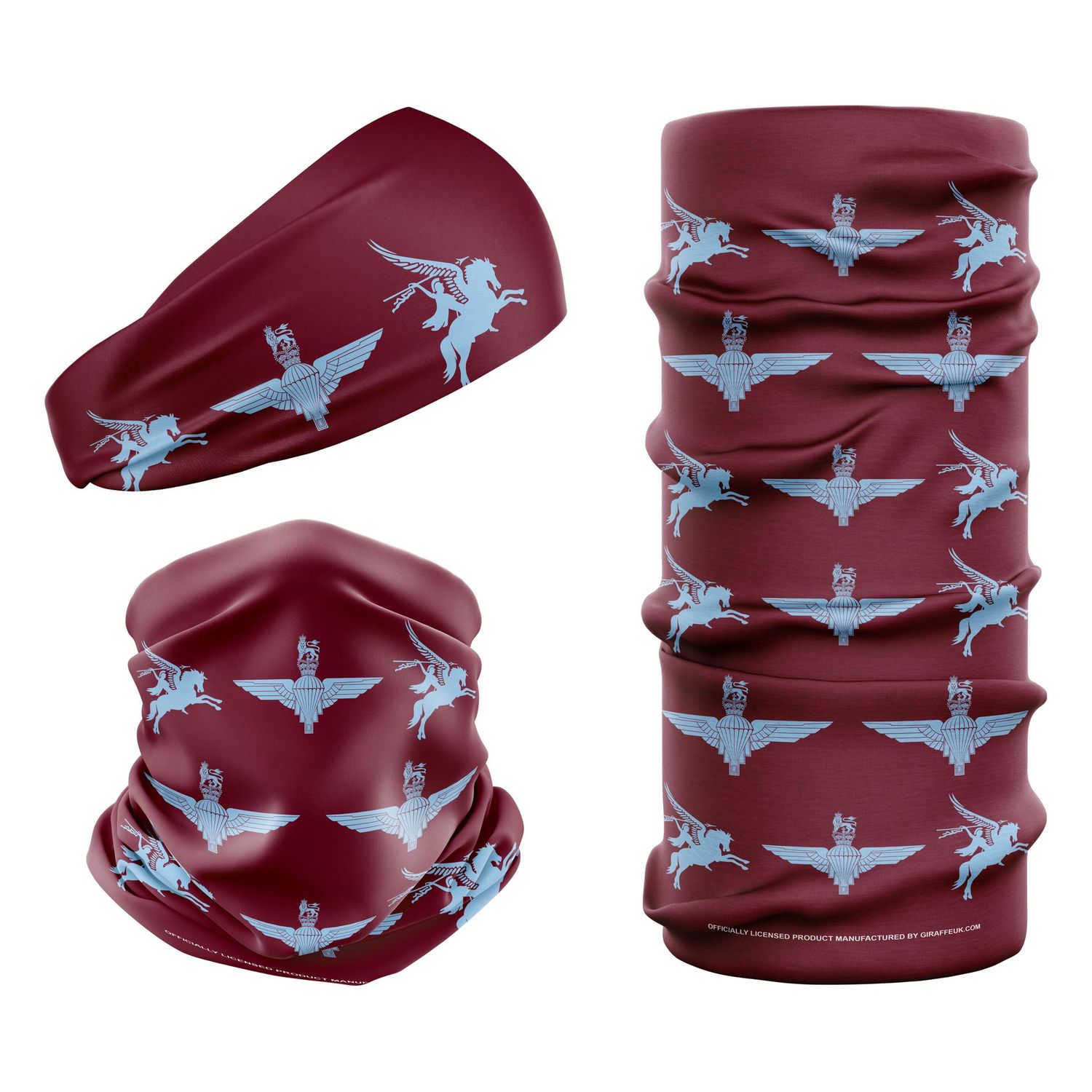 MOD Parachute Regiment Pegasus Red British Army Snood