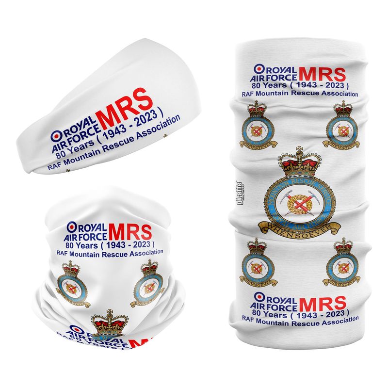 RAF Mountain Rescue Service MRS 80 Years White Snood