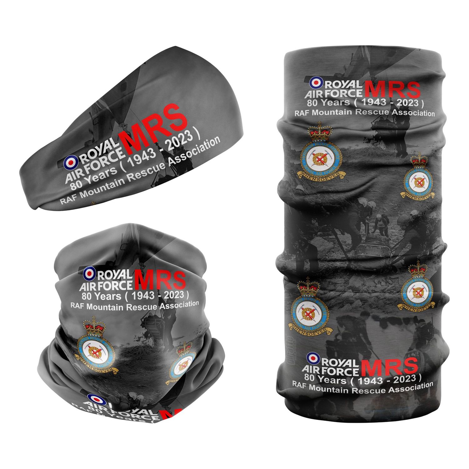 RAF Mountain Rescue Service MRS 80 Years Montage Snood