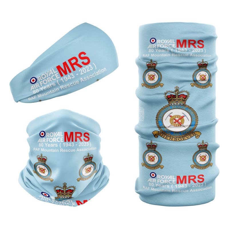 RAF Mountain Rescue Service MRS 80 Years Blue Snood