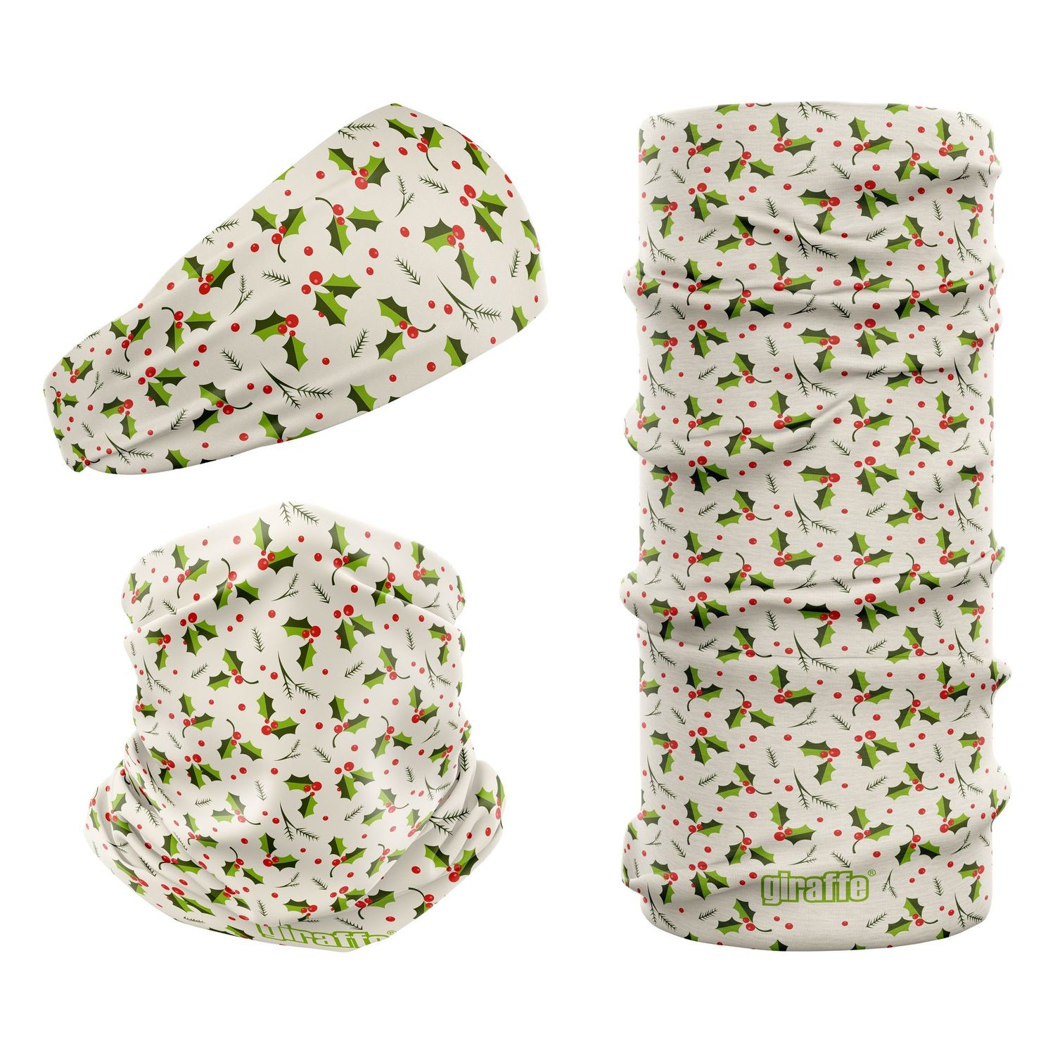 G-535 Xmas Holly Snood