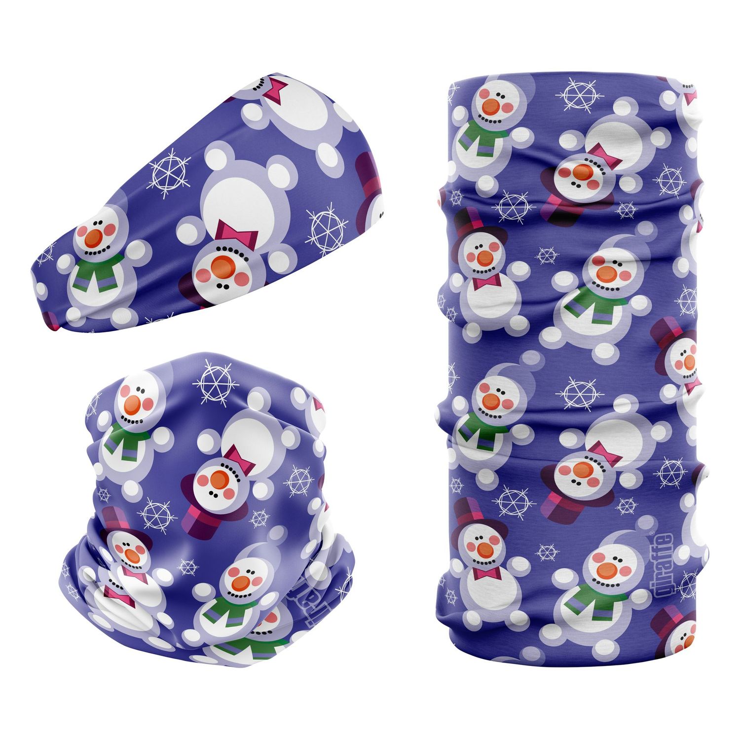 G-334 Snowman Spin Xmas Snood