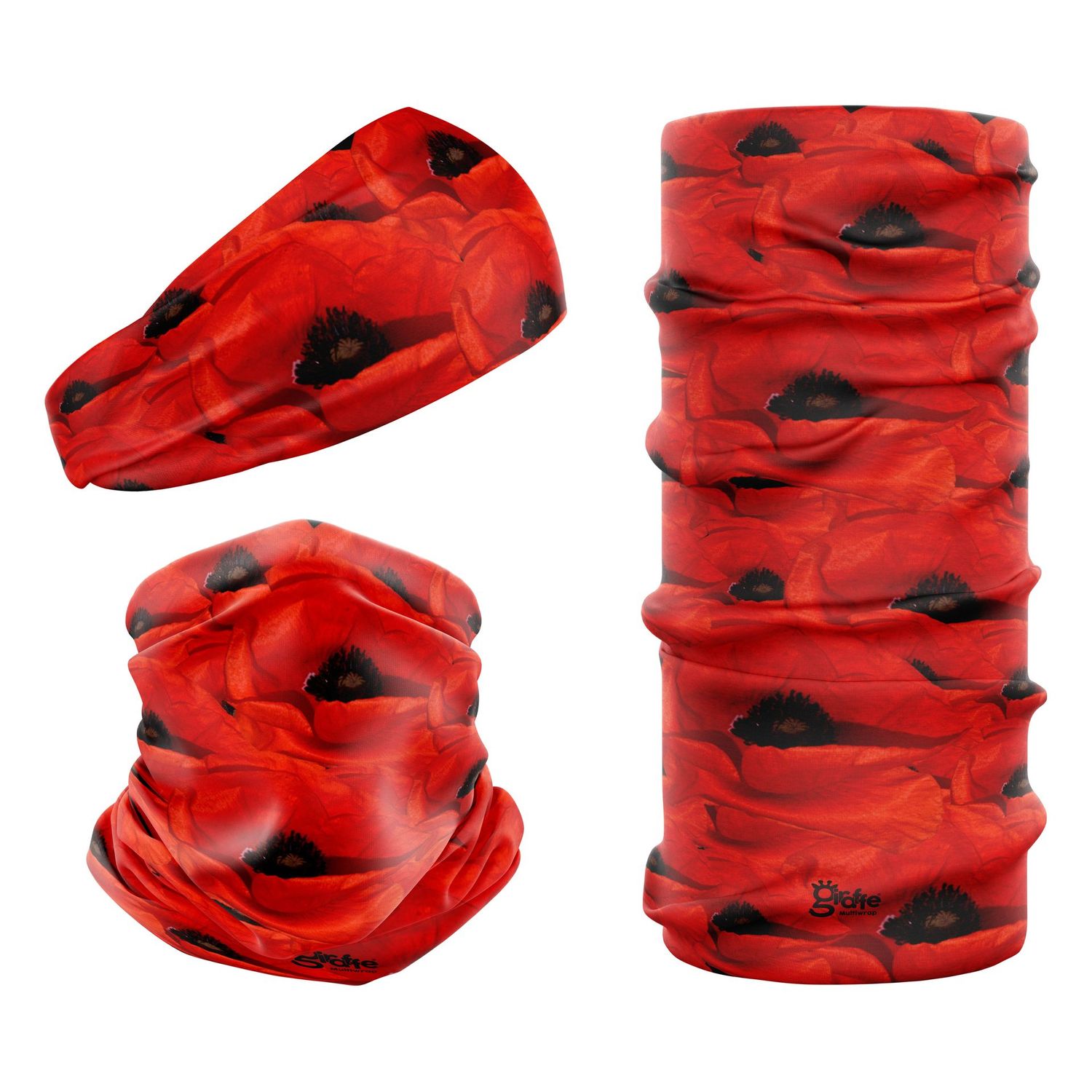 Remembrance Day Poppy Floral G-740 Snood Remembrance Day Poppy Floral G-740 Snood