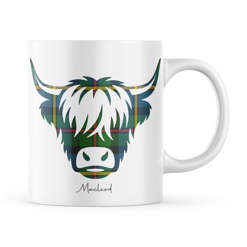 Macleod Tartan Highland Cow Edition Mug