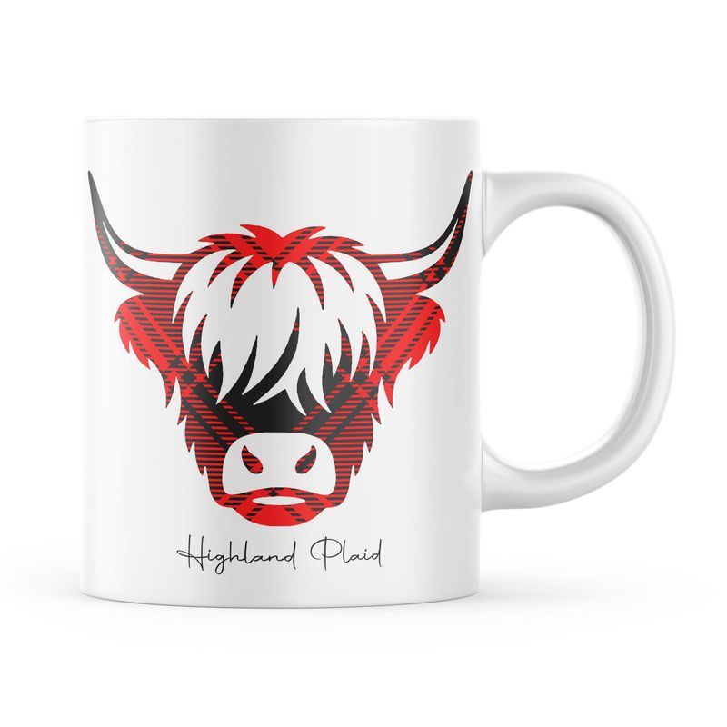 Highland Plaid Tartan Highland Cow Edition Mug