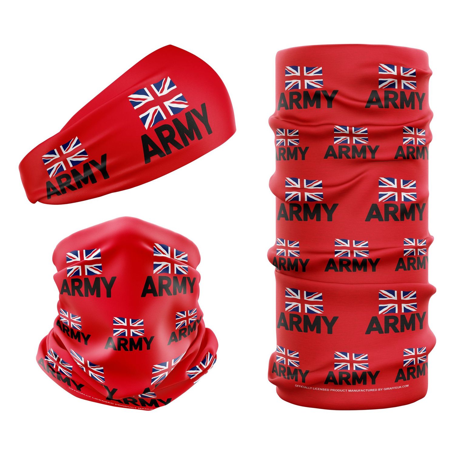 British Army Red Snood headwear British Army Red Snood headwear