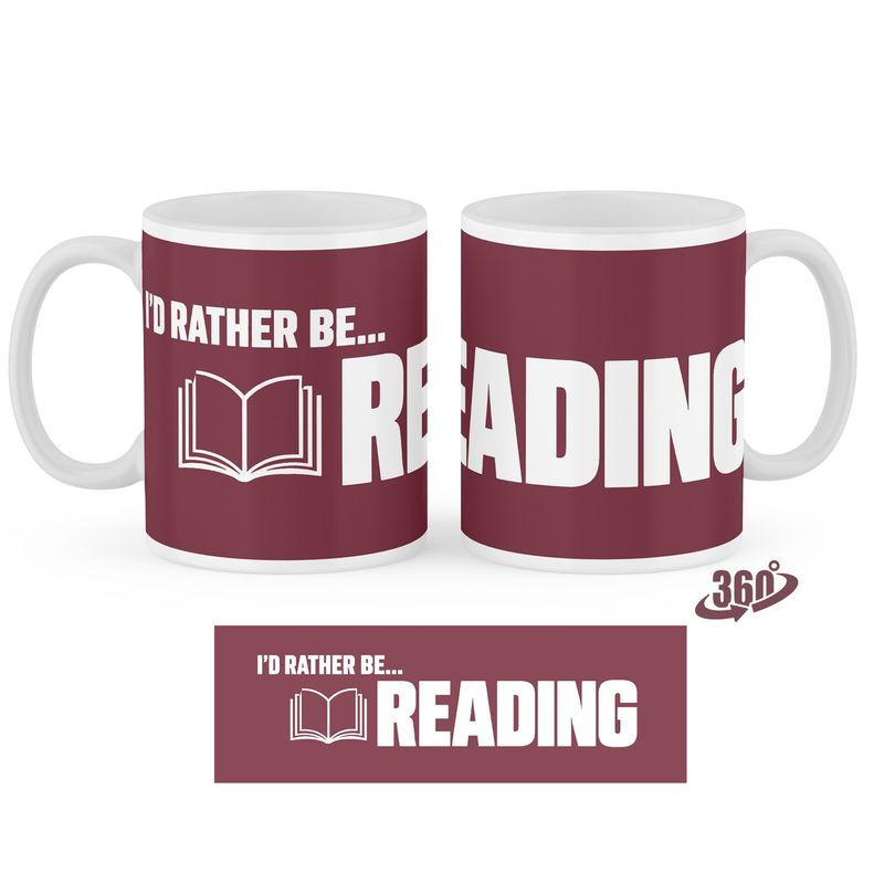 I'd rather be reading 11oz ceramic mug