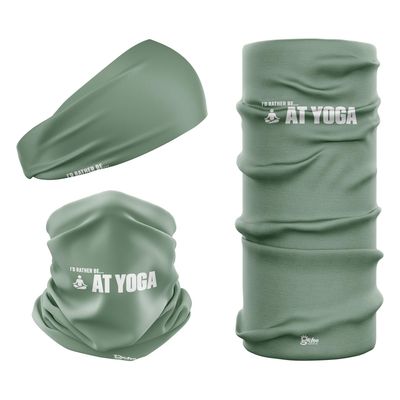 I'D RATHER BE... AT YOGA - Sage Snood Headwear I'D RATHER BE... AT YOGA - Sage Snood Headwear