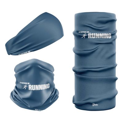 I'D RATHER BE... RUNNING - Denim Blue Snood Headwear I'D RATHER BE... RUNNING - Denim Blue Snood Headwear