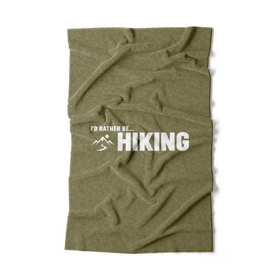 I'D RATHER BE... HIKING - Pine Green Hand Towel I'D RATHER BE... HIKING - Pine Green Hand Towel