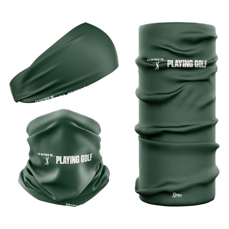I'D RATHER BE... PLAYING GOLF - Pine Snood Headwear I'D RATHER BE... PLAYING GOLF - Pine Snood Headwear
