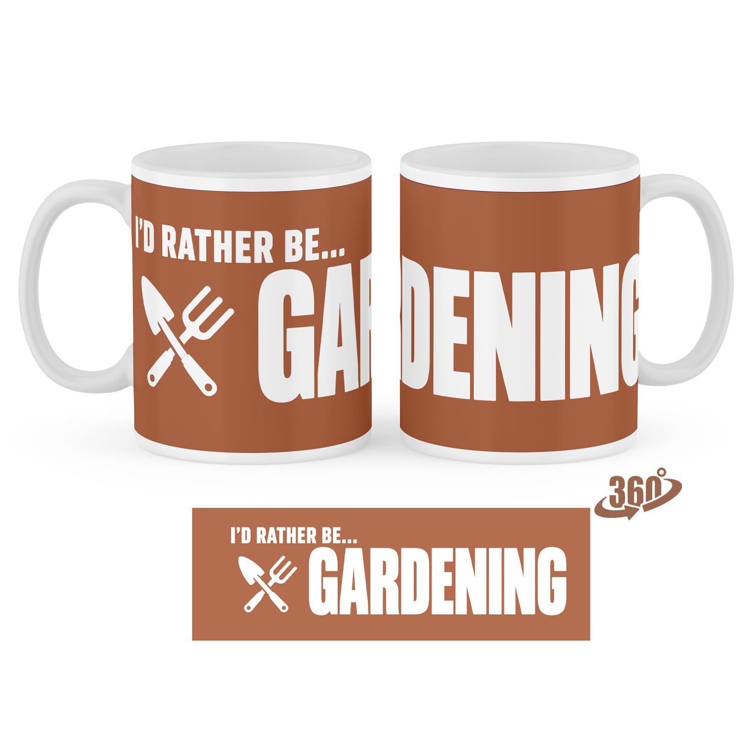 I'D RATHER BE... GARDENING - Terracotta Clay 11oz Ceramic Mug I'D RATHER BE... GARDENING - Terracotta Clay 11oz Ceramic Mug