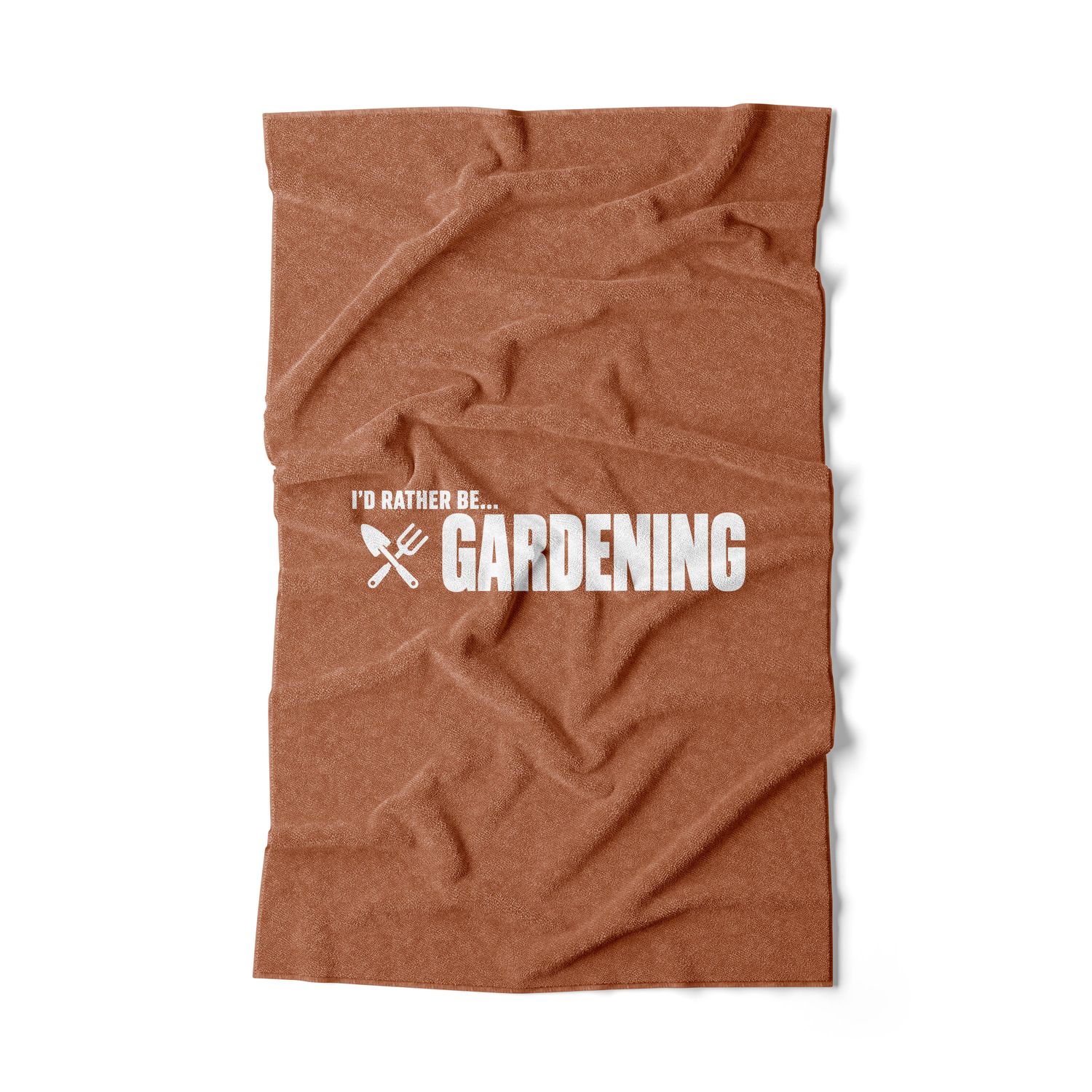 I'D RATHER BE... GARDENING - Terracotta Clay Hand Towel