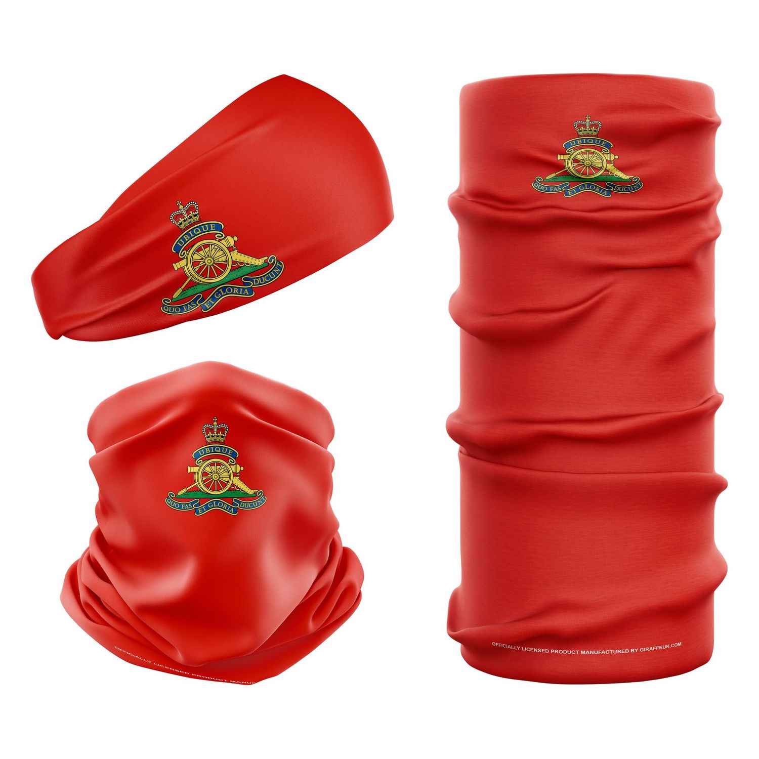 Signature MOD Royal Artillery British Army Red Snood Signature MOD Royal Artillery British Army Red Snood