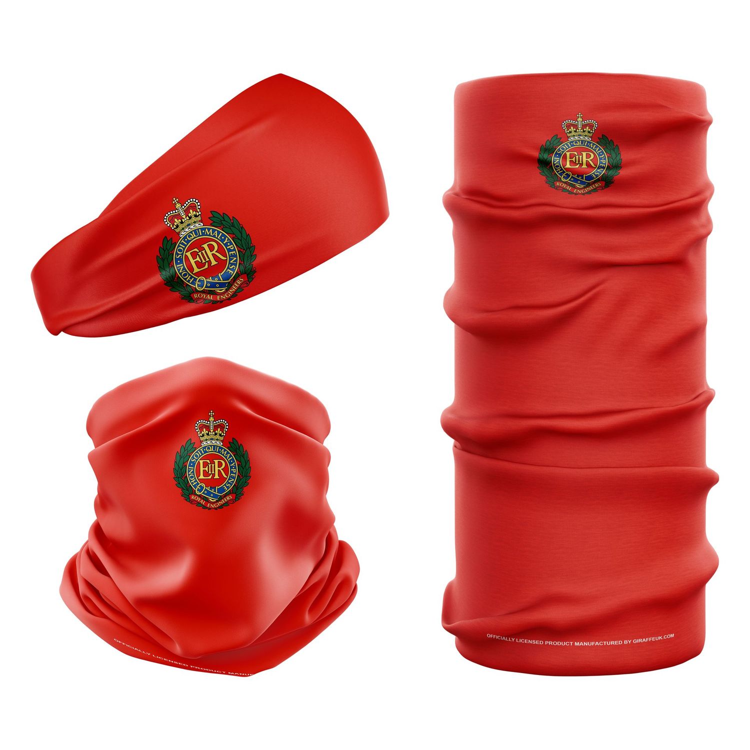 Signature MOD Royal Engineers British Army Red Snood Signature MOD Royal Engineers British Army Red Snood