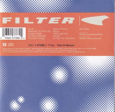 Album cover for Filter – Title Of Record, available at Left Round Records