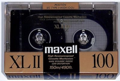 Maxell XL II  - 100 Minute Audio -  Blank Cassette Tape (NEW)