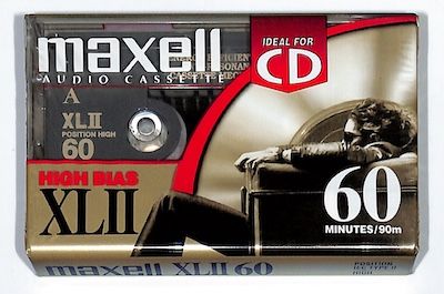 Maxell XL II  - 60 Minute Audio -  Blank Cassette Tape (NEW)