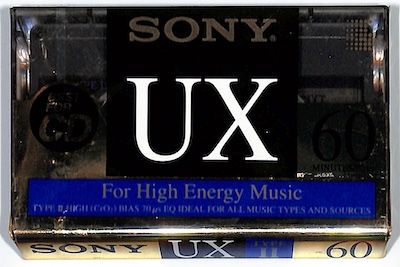 Sony UX 60  - Type II Blank Cassette - 60 Minutes (NEW)