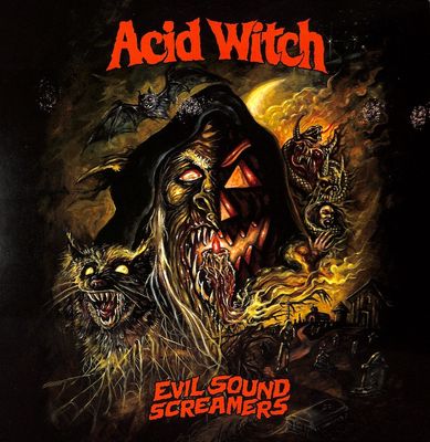 Acid Witch ‎– Evil Sound Screamers (Candy Corn (White/Red/Yellow))