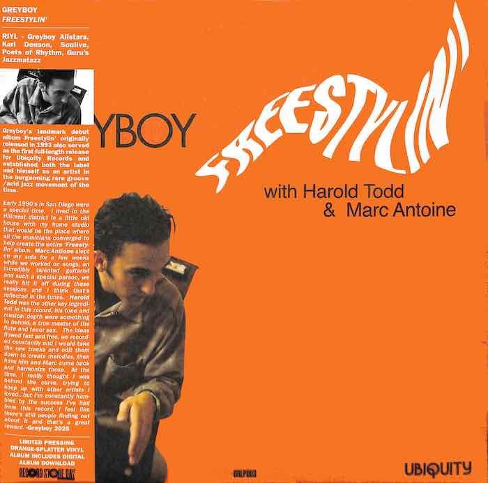Greyboy - Freestylin&#39; (RSD) Orange/ Grey Splatter