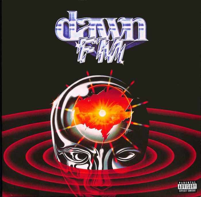 Album cover for The Weeknd ‎– Dawn FM (Translucent Silver), available at Left Round Records