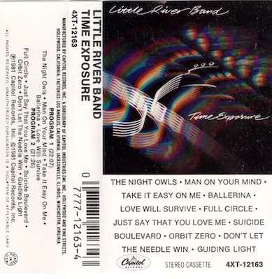 Album cover for Little River Band – Time Exposure, available at Left Round Records