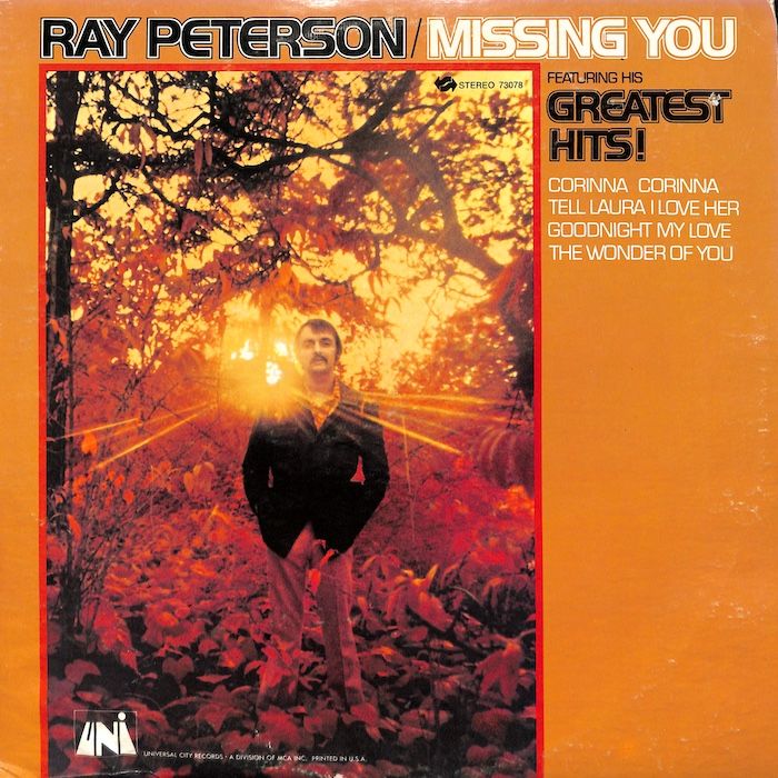 Ray Peterson ‎– Missing You (Featuring His Greatest Hits!)