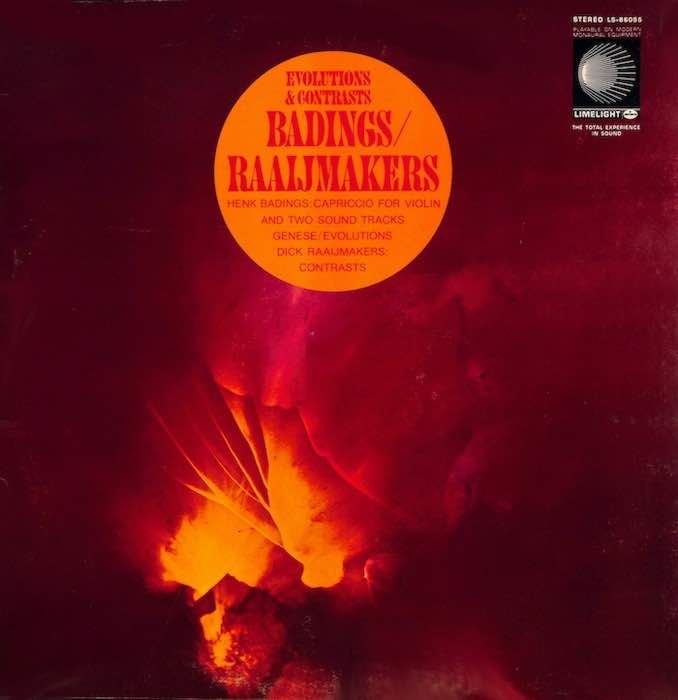 Album cover for Badings/ Raaijmakers ‎– Evolutions &amp; Contrasts, available at Left Round Records