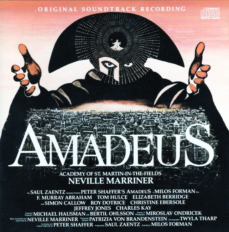 Album cover for Amadeus (Original Soundtrack Recording), available at Left Round Records