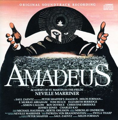 Album cover for Amadeus (Original Soundtrack Recording), available at Left Round Records