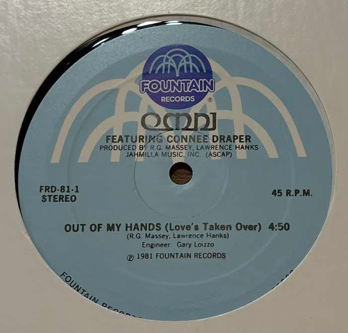 Omni Featuring Connee Draper ‎– Out Of My Hands (Love's Taken Over)
