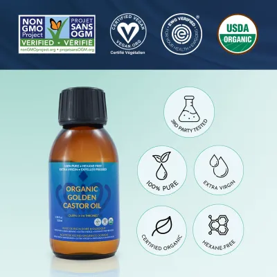 Castor Oil - Organic 3.38 fl oz