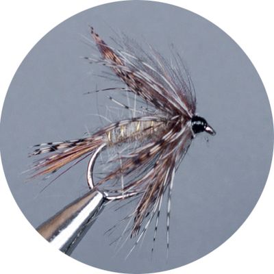Crown Serie Barbless Dry Fly Cdc March Brown