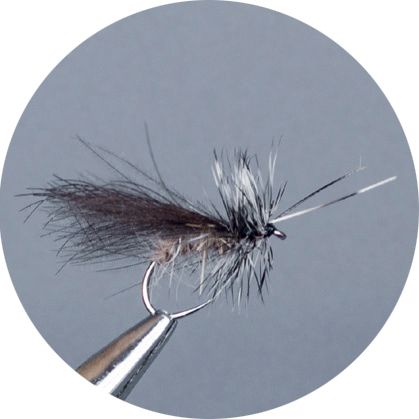 Crown Serie Barbless Dry Fly Brown Cdc Sedge
