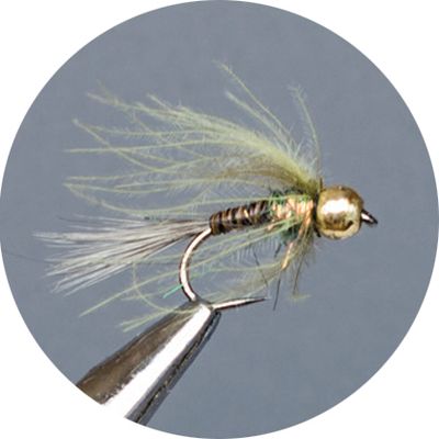 Crown Serie, Tungsten Barbless Nymph, Cdc Olive Gl.