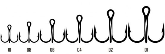 DAIKICHI ANCORETTE TREBLE HOOKS Serie, 51 BN