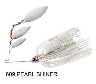 BOOYAH BAIT CO. SPINNERBAIT Serie, MINI SHAD, Colore/Misura: 609 PEARL SHINER Misura 5,25gr - #2/0
