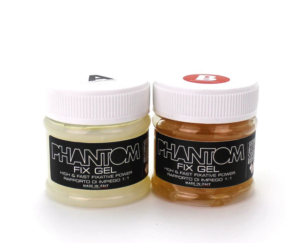 Collante Bicomponente Phantom Serie FIX GEL, Seleziona: 50 + 50 ml