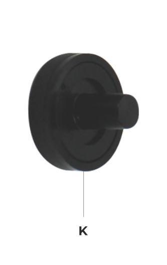 Tappi Serie ALUMINIUM RUBBER BUTT, Modello: Black