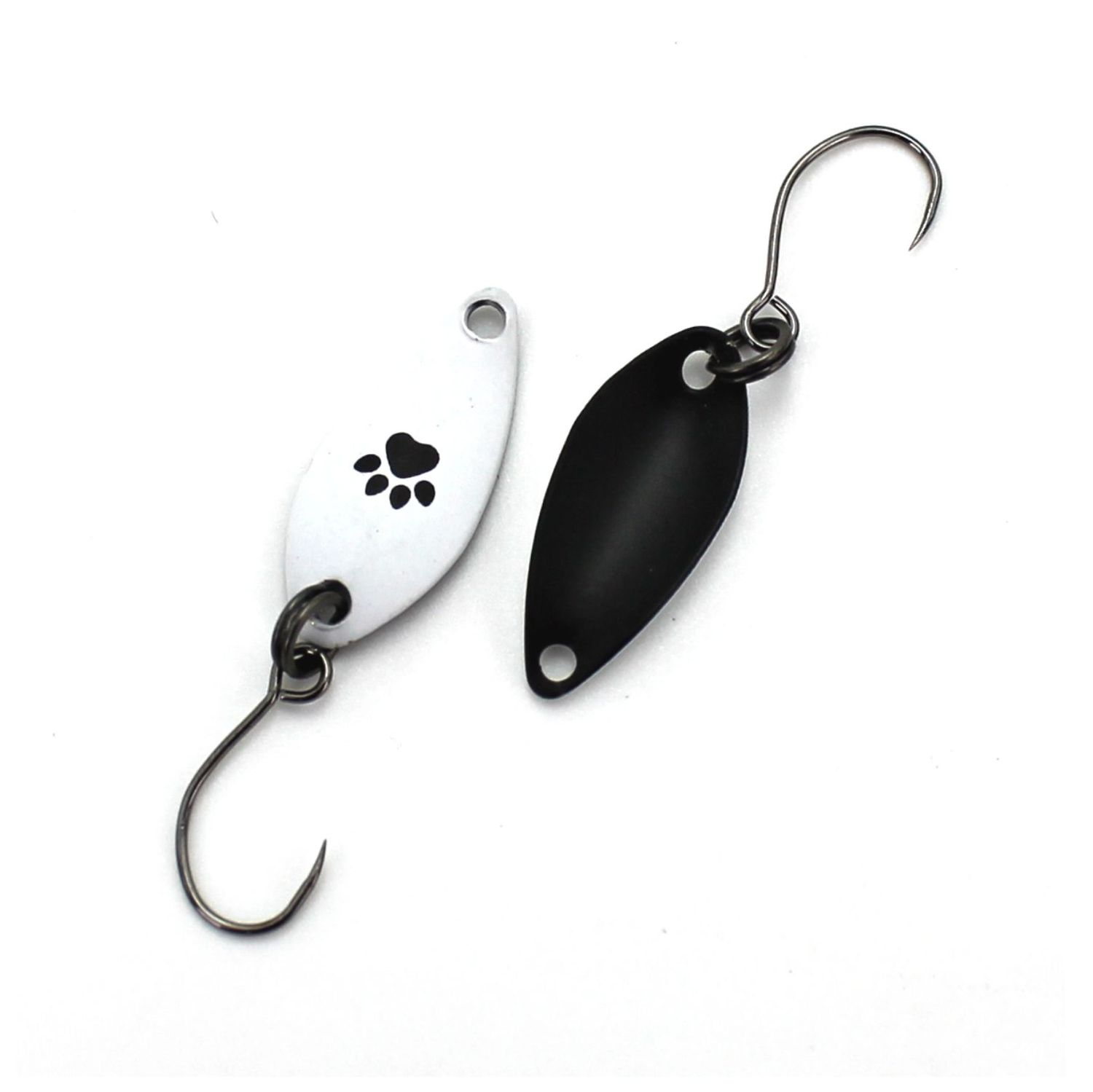 Micro Spoon Serie GEKI By FABIO ZENI, White/Black: Bianco-Nero, Size: 0,9gr