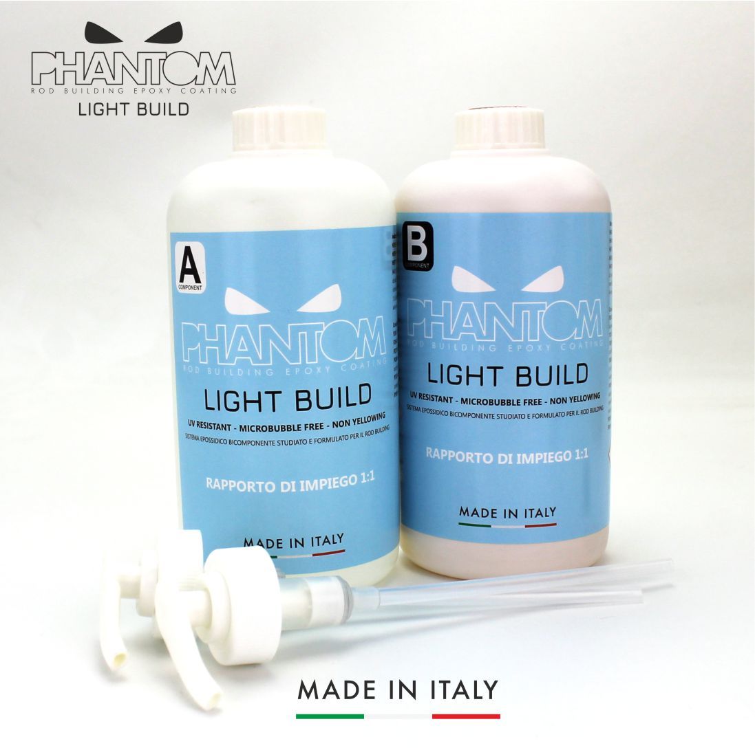 Resina Phantom Serie EPOXI LIGHT BUILD, Size: A+B 0,5+0,5lt